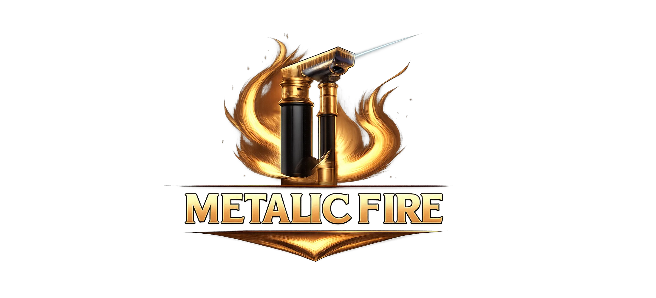 Metalic Fire logo